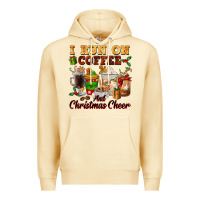 Pina Colada i run on coffee and christmas cheer Premium Hoodie - FaDigitalArtStudio