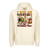 Sandshell i run on coffee and christmas cheer Premium Hoodie - FaDigitalArtStudio