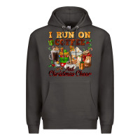Smoke i run on coffee and christmas cheer Premium Hoodie - FaDigitalArtStudio