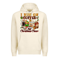 Tofu i run on coffee and christmas cheer Premium Hoodie - FaDigitalArtStudio