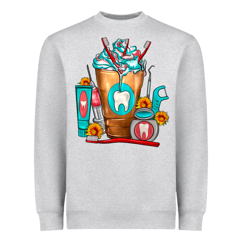 Dentist Cold Drink Frappe Heavyweight Sweatshirt by FaDigitalArtStudio | Teevron