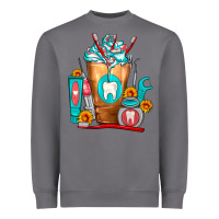 Storm Dentist Cold Drink Frappe Heavyweight Sweatshirt - FaDigitalArtStudio