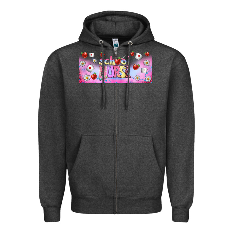 School Nurse Libbey Glass Zipper Hoodie by BundleAndBundleShop | Teevron