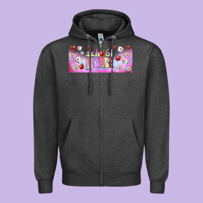 School Nurse Libbey Glass Zipper Hoodie Designed By Bundleandbundleshop