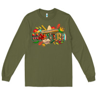 Army Green cinco de mayo maestra Long Sleeve Tee - CowGirlArtShop
