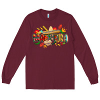 Burgundy cinco de mayo maestra Long Sleeve Tee - CowGirlArtShop