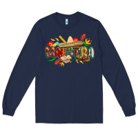 Navy cinco de mayo maestra Long Sleeve Tee - CowGirlArtShop