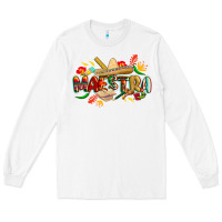 White cinco de mayo maestra Long Sleeve Tee - CowGirlArtShop