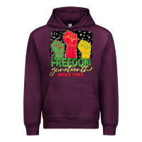Mauve Wine freedom juneteenth since 1865 Urban Hoodie - BarkalooDesign