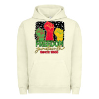 Pigment Pistachio freedom juneteenth since 1865 Urban Hoodie - BarkalooDesign