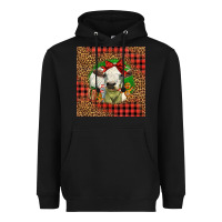 Black cute baby calf christmas Heavyweight Hoodie - LillyAllenDesigns