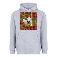Heather Grey cute baby calf christmas Heavyweight Hoodie - LillyAllenDesigns