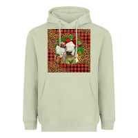 Matcha cute baby calf christmas Heavyweight Hoodie - LillyAllenDesigns