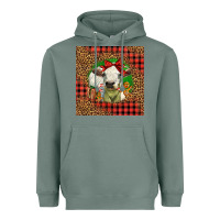 Sage cute baby calf christmas Heavyweight Hoodie - LillyAllenDesigns