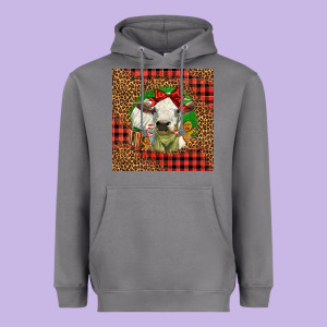 Cute Baby Calf Christmas Heavyweight Hoodie Designed By Lillyallendesigns