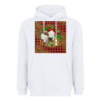 White cute baby calf christmas Heavyweight Hoodie - LillyAllenDesigns