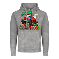 Cloud Rock merry christmas monster truck Vintage Hoodie - texasbilliewilder