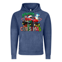 Vintage Denim merry christmas monster truck Vintage Hoodie - texasbilliewilder