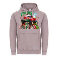 Vintage Zinc merry christmas monster truck Vintage Hoodie - texasbilliewilder