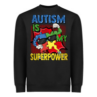 Black Autism is my superpower Autism Awareness Day Heavyweight Sweatshirt - FaDigitalArtStudio