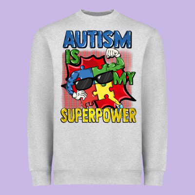 Autism Is My Superpower Autism Awareness Day Heavyweight Sweatshirt Designed By Fadigitalartstudio