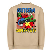 Mushroom Autism is my superpower Autism Awareness Day Heavyweight Sweatshirt - FaDigitalArtStudio