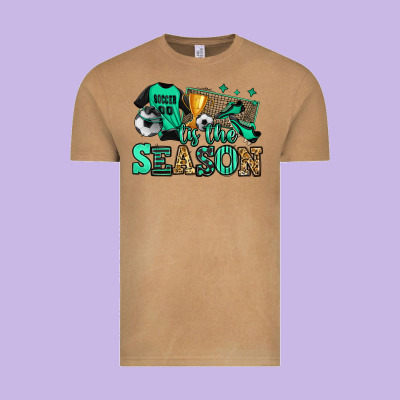 Tis The Season Soccer Vintage Tee Designed By Jasminsmagicworld