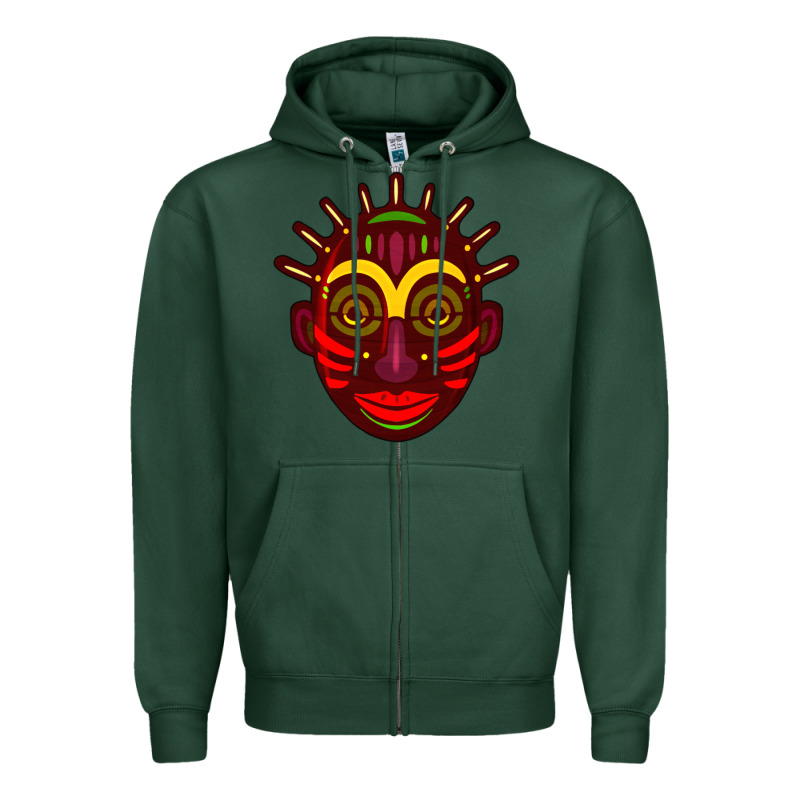African Masks 2 Zipper Hoodie by BundleAndBundleShop | Teevron