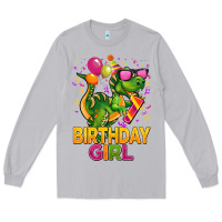 Moon Dust 1st birthday girl t rex pink Long Sleeve Tee - CowGirlArtShop