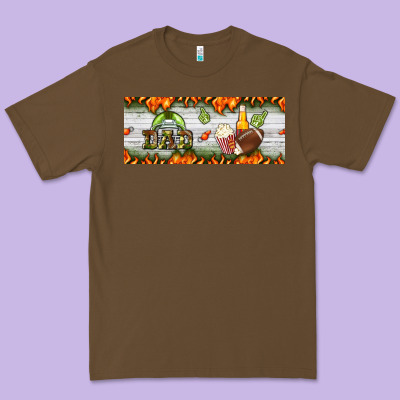 Football Dad Premium Tee Designed By Bundleandbundleshop