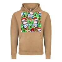 Vintage Camel Christmas cute hippo sitting Vintage Hoodie - NancyCooperArtShop