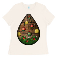 Bone christmas  teardrop Ladies Tee - BundleAndBundleShop