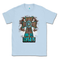 Dusty Blue cross1 Classic Tee - RanaPortraitStore