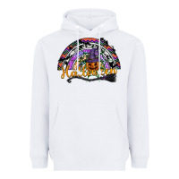 White Halloween Heavyweight Hoodie - SublimationCraftShop