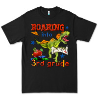Black roaring into 3rd grade Premium Tee - BundleAndBundleShop
