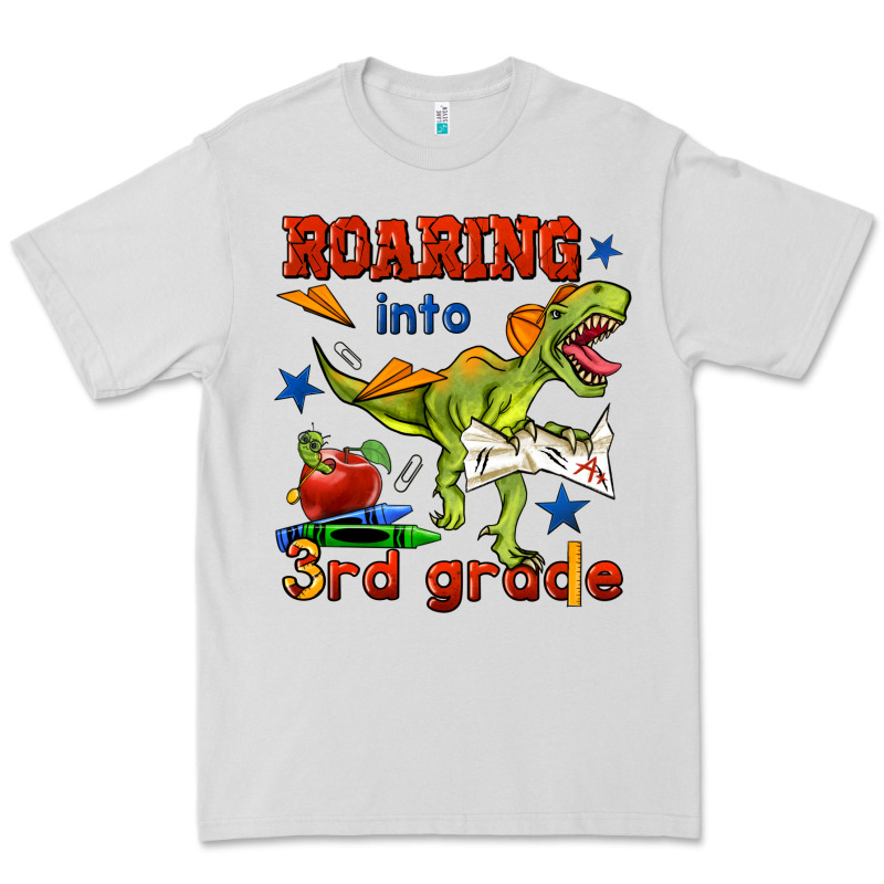 Roaring Into 3rd Grade Premium Tee by BundleAndBundleShop | Teevron