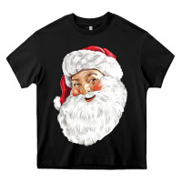 Black Santa Heavy Core Tee - NancyCooperArtShop