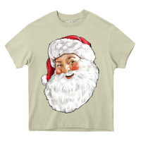 Mossy Santa Heavy Core Tee - NancyCooperArtShop