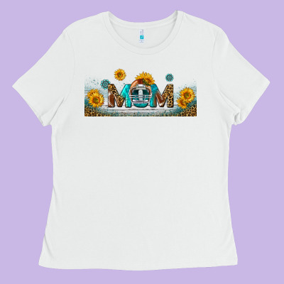 American Football Mom Libbey Glass Ladies Tee Designed By Bundleandbundleshop