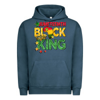 Pigment Midnight Navy juneteenth black king Urban Hoodie - BarkalooDesign