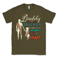 Army Green Daddy And Daughter Not Always Eye To Eye But Always Heart To Heart Classic Tee - Bettercallsaul