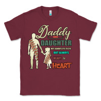 Burgundy Daddy And Daughter Not Always Eye To Eye But Always Heart To Heart Classic Tee - Bettercallsaul