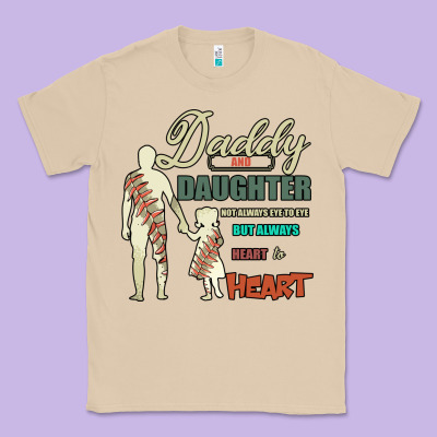 Daddy And Daughter Not Always Eye To Eye But Always Heart To Heart Classic Tee Designed By Bettercallsaul