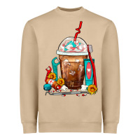 Mushroom Dentist Frappe Coffee Heavyweight Sweatshirt - FaDigitalArtStudio