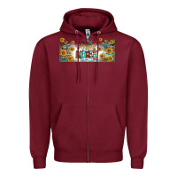 Burgundy blessed nurse libbey glass Zipper Hoodie - BundleAndBundleShop