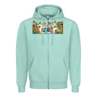 Seafoam blessed nurse libbey glass Zipper Hoodie - BundleAndBundleShop