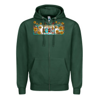 Sports Green blessed nurse libbey glass Zipper Hoodie - BundleAndBundleShop