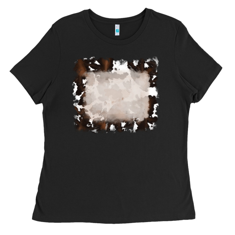Cowhide Frames Background Ladies Tee by RanaPortraitStore | Teevron