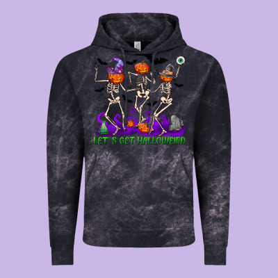 Let's Get Halloweird Vintage Hoodie Designed By Nancycooperartshop