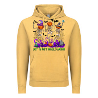 Vintage Mustard Let's get halloweird Vintage Hoodie - NancyCooperArtShop